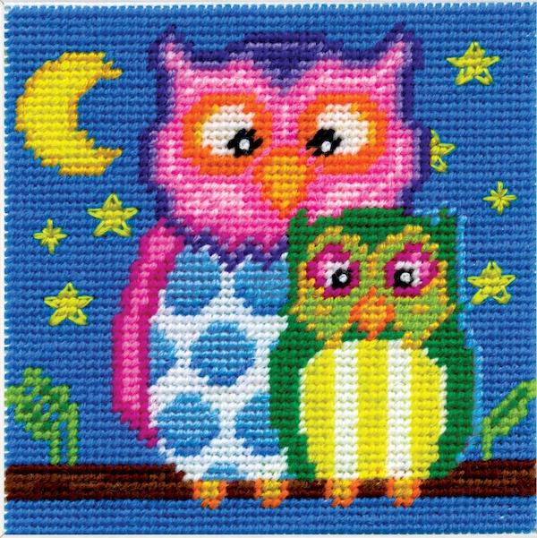 Kit petit point - Owls - 2645