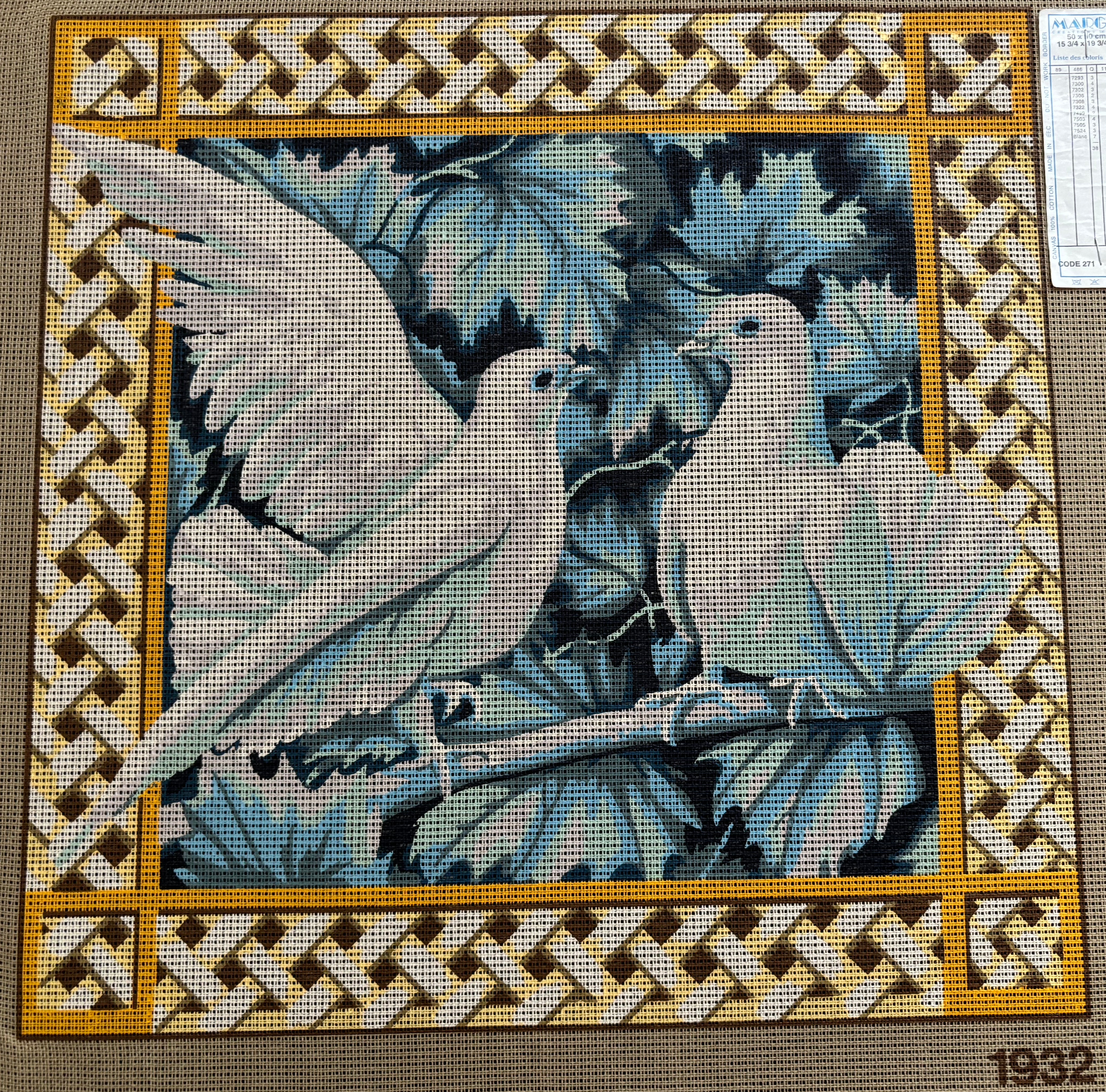 Toile imprimée pour petit point - 1932