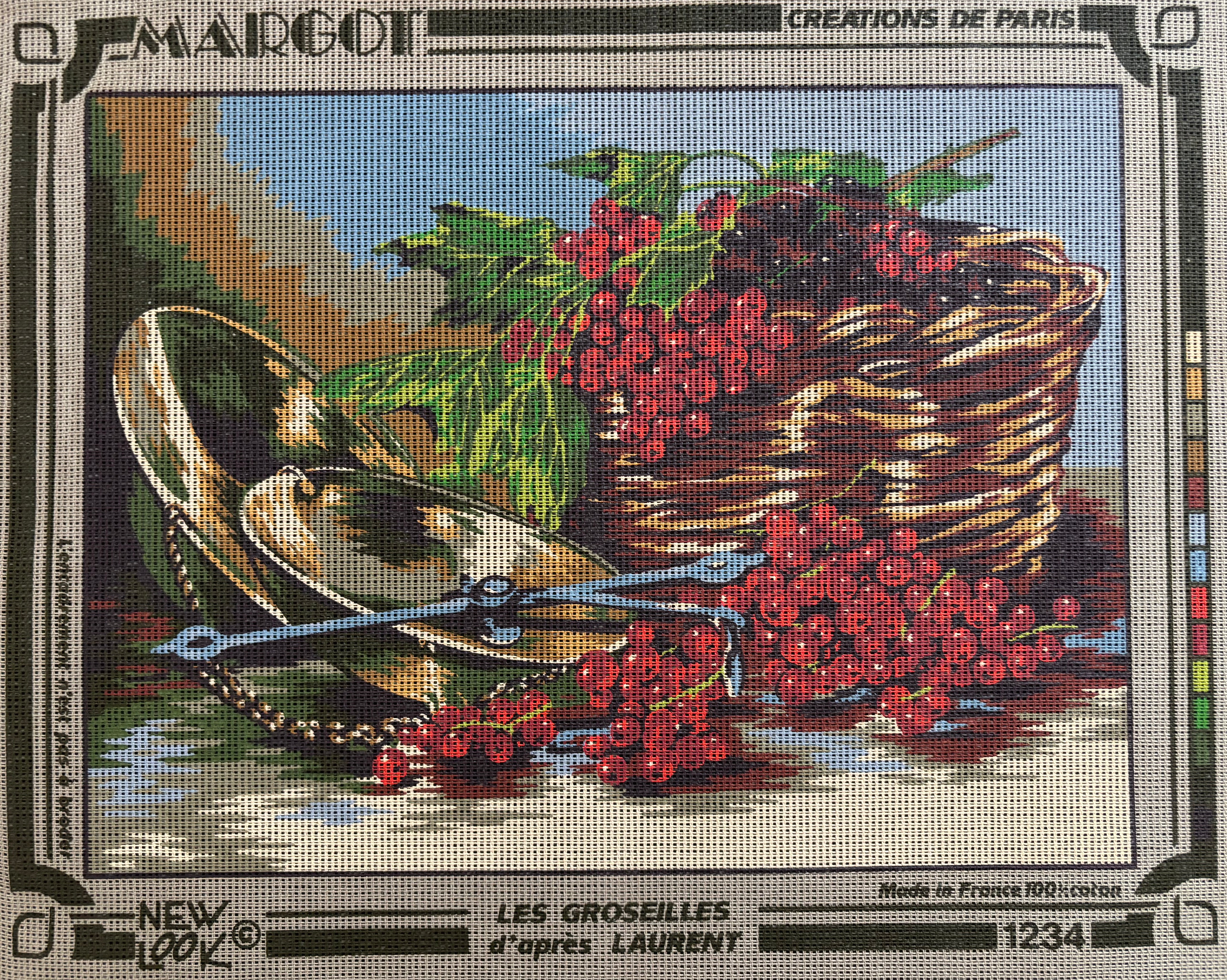 Toile imprimée pour petit point - 1234