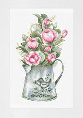 kit point de croix -  Bouquet with roses