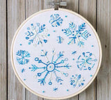 Kit broderie traditionnelle - Snow days - Jour de neige