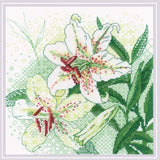 kit point de croix - White lilies