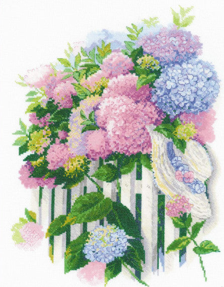 kit point de croix - Hydrangea garden