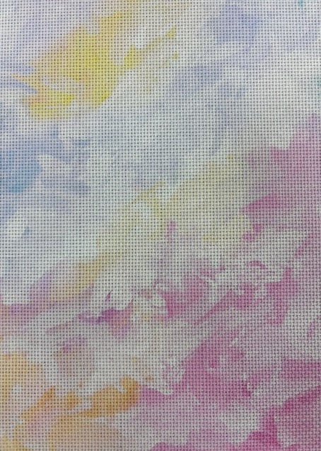 Aida 14 count imprimée - multicolore