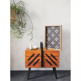 Broderie sashiko embellie en points originaux