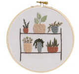 Kit broderie traditionnelle - Étagère à plantes
