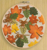 Kit broderie traditionnelle - falling leaves