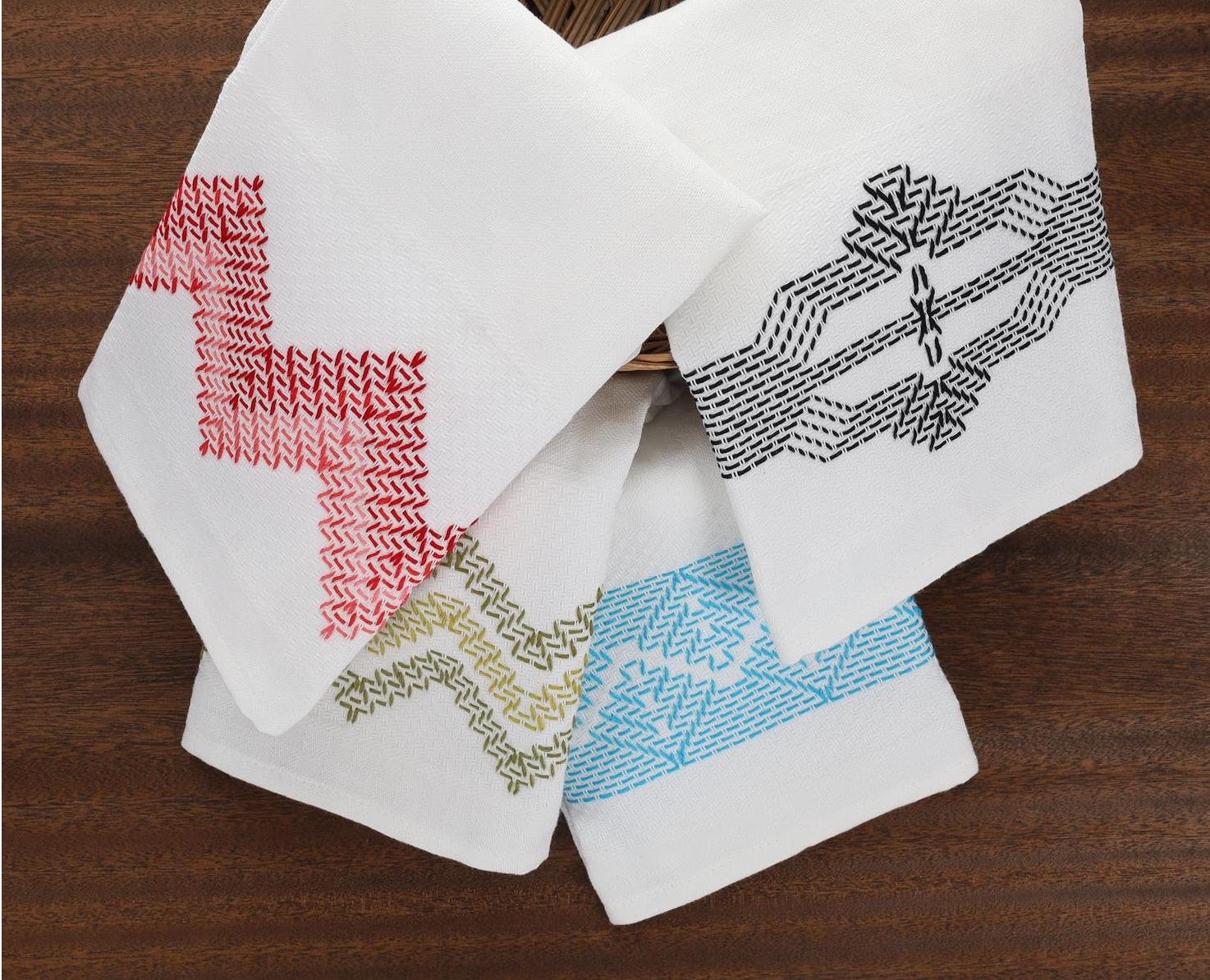 Linge à vaisselle pour broderie suédoise