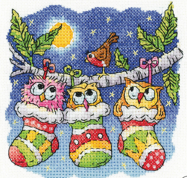 kit point de croix - A Christmas Hoot