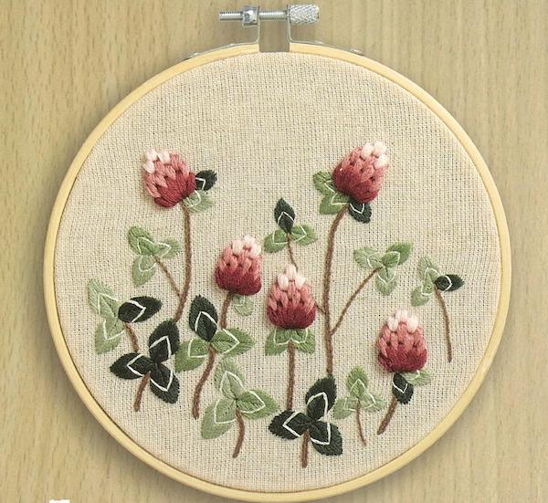 Kit broderie traditionnelle - Trèfles