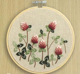 Kit broderie traditionnelle - Trèfles