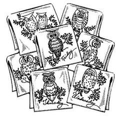 Décalque Aunt Martha's - 3771 - Hooty owls