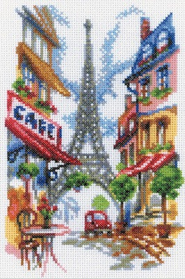 Kit point de croix - Quiet corner of Paris