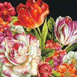 Kit petit point - bouquet floral