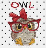 Kit point de croix - The owl