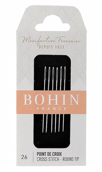 Aiguilles Bohin 26 - tapisserie sans pointe