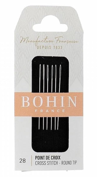 Aiguilles Bohin 28 - tapisserie sans pointe