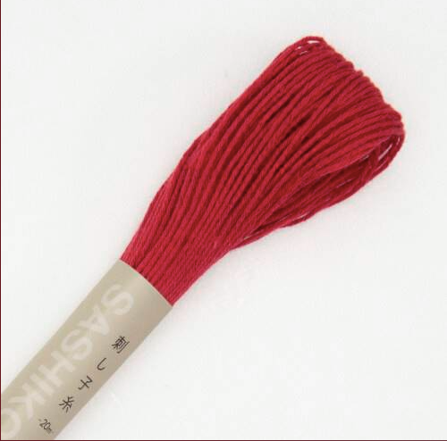 Fil Sashiko de marque Olympus - rouge foncé 12