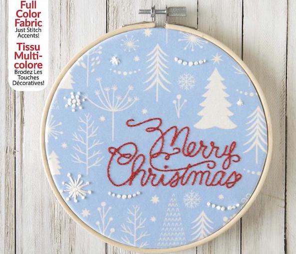 Kit broderie traditionnelle - Merry Christmas