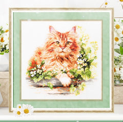 Kit point de croix - The ginger cat