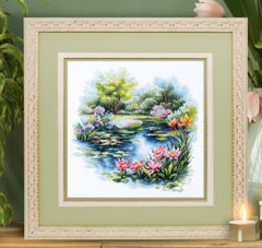 Kit point de croix - The water lily pond