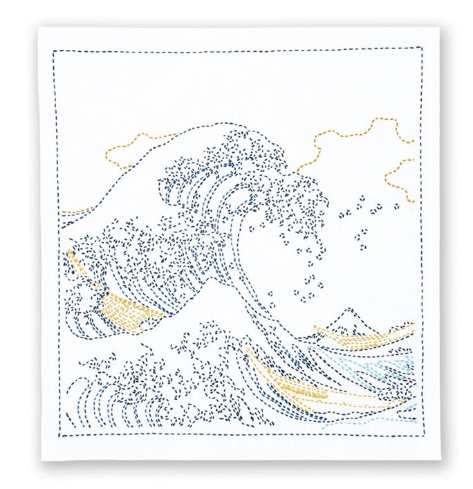 Kit Sashiko - Olympus - The great wave of Kangawa