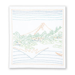Kit Sashiko - Olympus - Mont Fuji reflected in Lake Kawaguchi in Kai Province