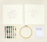 Kit broderie traditionnelle - Jardin aquatique - 2 modèles - DMC