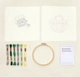 Kit broderie traditionnelle - Jardin miniature - 2 modèles - DMC