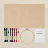 Kit broderie traditionnelle -Envolée d'anémones - DMC