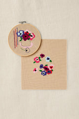 Kit broderie traditionnelle -Envolée d'anémones - DMC