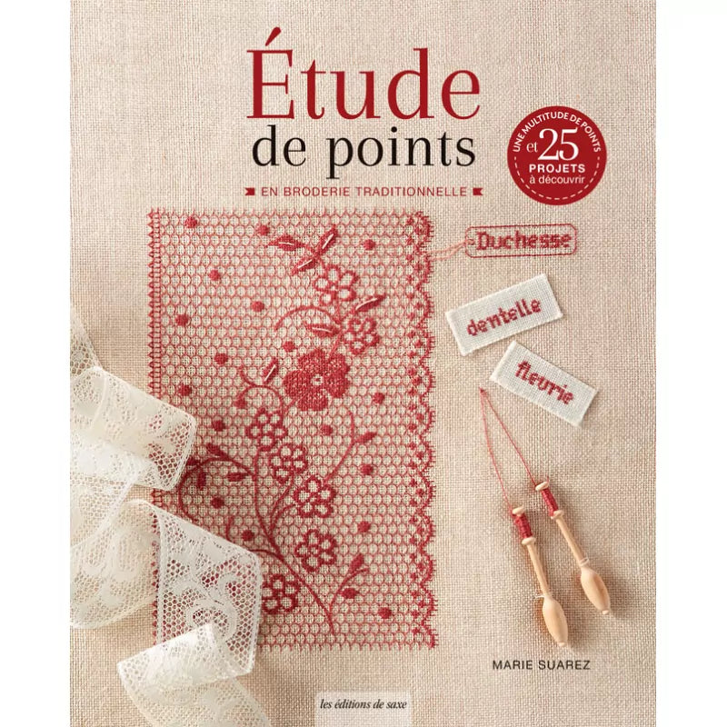 Études de points en broderie traditionnelle. - Marie Suarez