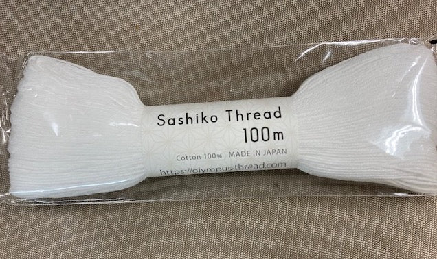 Fil Sashiko - 100 mètres - couleur blanche