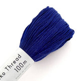 Fil Sashiko -Olympus - 100 mètres - bleu nuit - 119
