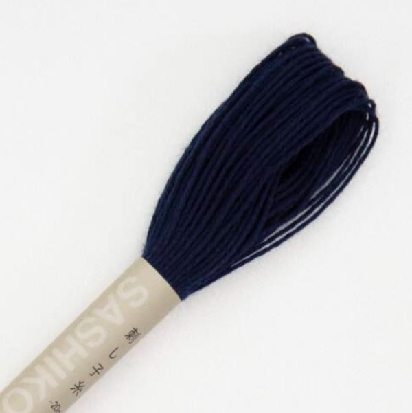 Fil Sashiko de marque Olympus - 20 mètres - bleu marine - couleur 11