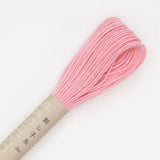 Fil Sashiko de marque Olympus - 20 mètres - rose pâle - couleur 14