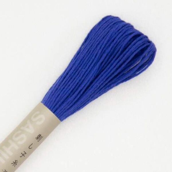 Fil Sashiko de marque Olympus - 20 mètres - bleu roi - couleur 23