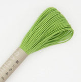 Fil Sashiko de marque Olympus - 20 mètres - green pomme - couleur 6