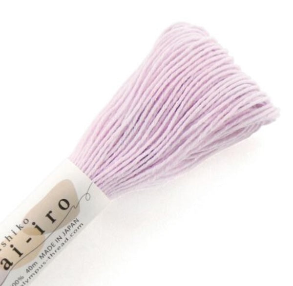 Fil Sashiko pastel uni - Olympus - 40 mètres - rose sorbet - couleur A1