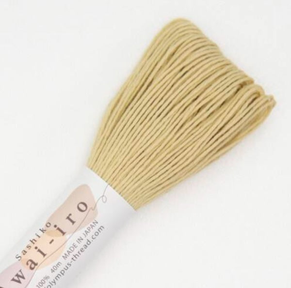 Fil Sashiko pastel uni - Olympus - 40 mètres - ocre - couleur A7