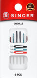 Assortiment aiguilles Singer chenille - grosseur 22, 24 et 26