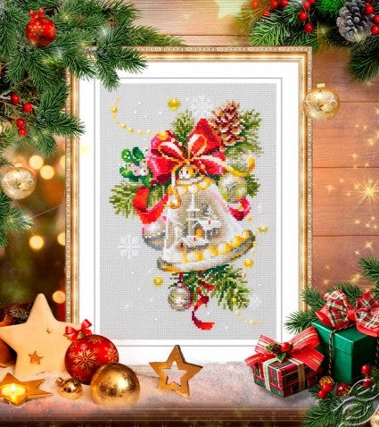 kit point de croix - cloches de Noël
