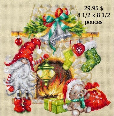 kit point de croix - waiting for Christmas