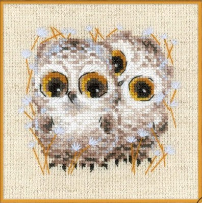 kit point de croix - little owls