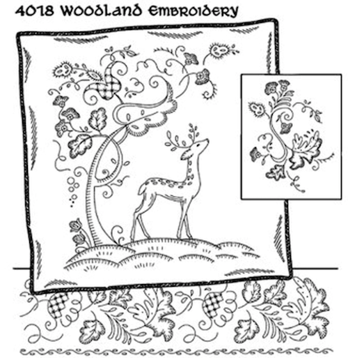 Décalque Aunt Martha's - 4018 - Woodland embroidery
