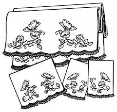 Décalque Aunt Martha's - 3049 - Pretty bedroom set