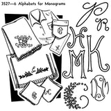 Décalque Aunt Martha's - 3527 - 6 alphabets for monograms