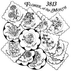 Décalque Aunt Martha's - 3813 - Flower of the month