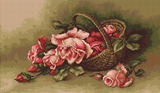 Kit gobelin - panier aux roses