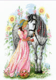 Kit point de croix - Horse girl
